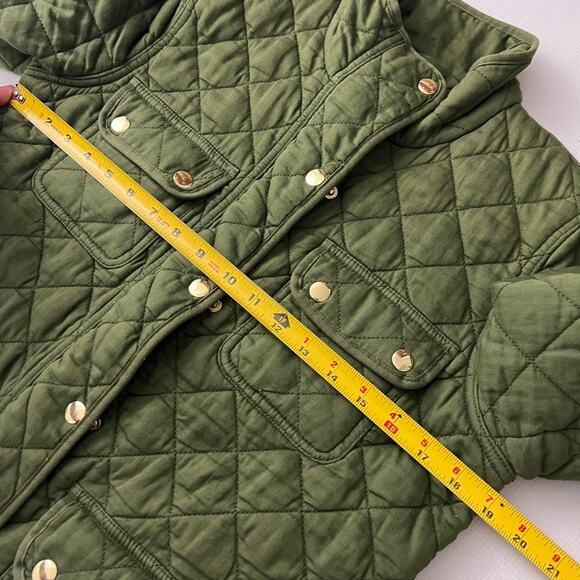 J. Crew Quilted Downtown Field Jacket Barn Chore Green Women Size Small - Picture 4 of 11